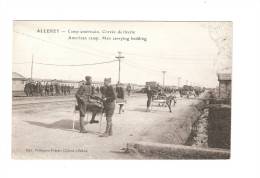 CPA : 71 - Allerey : Camp Américain - Corvée De Literie - American Camp : Men Carring Hedding - Oorlog 1914-18