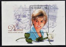 B0192 SAINT VINCENT GRENADINES 1997,  Death Of Princess Diana Of Wales   MNH - St.Vincent Und Die Grenadinen