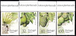 PORTUGAL - 1990, Frutos E Plantas Sub-Tropicais Da Madeira (1.º Grupo)  (Série, 4 Valores)  ** MNH  MUNDIFIL  Nº 1947/0 - Neufs