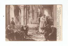 CPA :Guerre 14/18 : Dessin "Sur Les Marches De L'Autel ": Prêtre Aidant Des Blessés Dans Une Eglise - War 1914-18