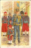 FOSSE- LES ZOUAVES -LE PLUS JEUNE ET LE PLUS VIEUX DES SOLDATS DE LA MARCHE DE SAINT FEUILLIEN - Fosses-la-Ville