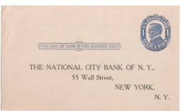 ENTIER POSTAL PRIVE THE NATIONAL CITY BANK OF N.Y. - Sonstige & Ohne Zuordnung