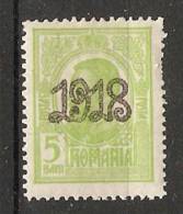 Romania 1918  King Karl I  (**) MNH - Ongebruikt