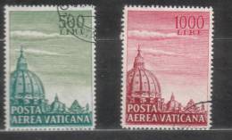 Vaticano - 1958 - Cupolone (usati) - Dentellatura 13 1/4 - Filigrana Lettere E Chiavi Decussate - Plaatfouten & Curiosa