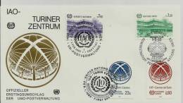 =UNO  FDC TRIO 1985 - Gemeinschaftsausgaben New York/Genf/Wien