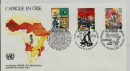 =UNO  FDC TRIO 1986 - Gemeinschaftsausgaben New York/Genf/Wien