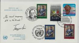 == UNO  FDC TRIO 1987 - New York/Geneva/Vienna Joint Issues