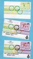 BELGIQUE      Cartes Souvenir Jeux Olympiques De Munich   1971 - Erinnerungskarten – Gemeinschaftsausgaben [HK]