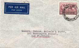 Australia Old Air Mail Cover Mailed To USA - Covers & Documents