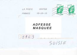 Lettre Voyager De France Pour La Suisse Tp Mariannes Exc N° 2661 - Storia Postale