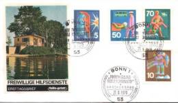 Germany - Mi-Nr 629, 630, 633, 634 FDC (b067)- - 1961-1970