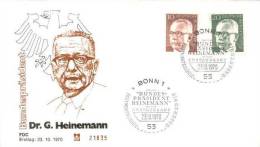 Germany - Mi-Nr 636/637 FDC (b068)- - 1961-1970