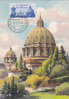 Carte-Maximum ITALIE N° Yvert 780 (COUPOLE De SAINT PIERRE) Obl Sp 1959 - Maximumkaarten