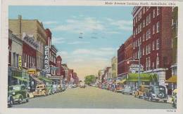 Ohio Ashtabula Main Avenue Looking North CURTEICH - Altri & Non Classificati