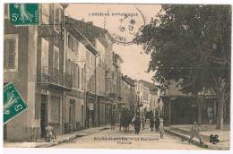 07- BOURG SAINT ANDEOL- Le Boulevard Patronal - Attelage- Café Du Progrés - Bourg-Saint-Andéol