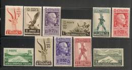 ITALIA -AFRICA ORIENTALE ITALIANA  1938 FAUNA   - Part Of The Set Yvert # 1/8 - 10/12 - **  MINT NH - Africa Oriental Italiana