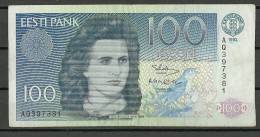 Estland Estonia Estonie 100 Krooni 1992 Banknote Used/gebraucht - Estonia