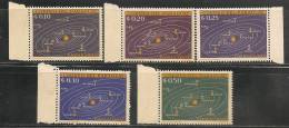 SPACE - PLANETES De L´UNIVERSE - PARAGUAY - 1962 Yvert # 699/703 - MINT NH - Amérique Du Sud