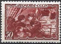 RUSSIA - 1940 50k Sedov Crew Heroism. Scott 774. Mint Lightly Hinged * - Unused Stamps