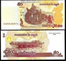 (!) CAMBODGE - 50 RIELS 2002 UNC Arhitekture - Cambodge