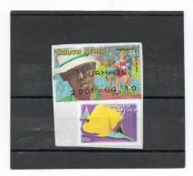 AFRIQUE DU SUD  2 Timbres   90 C Et 40     Année 2000 Et 2001   (sur Fragment Oblitérés) - Used Stamps