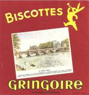 Buvard Biscottes Gringoire      Le Pont Neuf - Zwieback