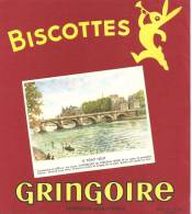 Buvard Biscottes Gringoire      Le Pont Neuf - Biscottes