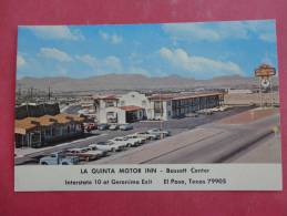 - Texas > El Paso -- La Quinta Motor Inn  Not Mailed Classic Autos  Ref 891 - El Paso