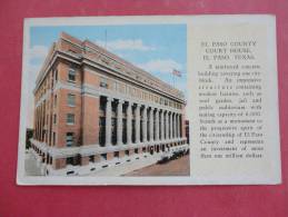 - Texas > El Paso -   County Court House Not Mailed   Ref 891 - El Paso