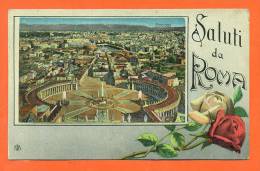 Italie -roma  " Saluti Da Roma  " - Tarjetas Panorámicas