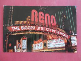 - Nevada > Reno     Night View The Reno Arch       Not Mailed Ref 891 - Reno