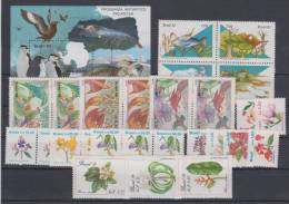 Brazil Fauna,flora 9 Complete Series And Mini Sheet MNH ** - Unused Stamps