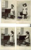 Serie De 10 Photo Cartes  Chant  Comptine "Il était Une Bergère" Illustrée En Photo Par C Clayette   Enfants - Collections, Lots & Séries