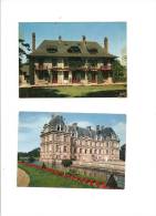 CANY -LE MANOIR DE BARVILLE-LE CHATEAU -2 CARTES POSTALES - Cany Barville