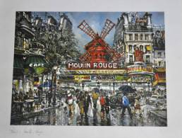 Paris - Reproduction - Impression Offset - 30x40 - Moulin Rouge - Sonstige & Ohne Zuordnung