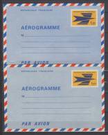 Aérogrammes N° 1002 / 1003 - AER Neufs  " Emblème " - Aerogramme