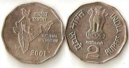 INDIA  2 Rupees 2001 - Inde