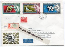 - Cover Recommandé - 4 Stamps - PÉCS, 1973,  Adressé À GÖPPINGEN, West Deutschland, From UNGARN, TBE, Scans. - Storia Postale