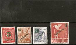 ALLEMAGNE  BERLIN N° 47/50   NEUFS  * - Unused Stamps