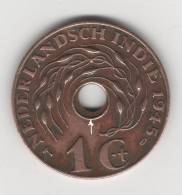 Piéce De 1 Cent 1945 Néderland-india.......pié Ce Fautée - Abarten Und Kuriositäten