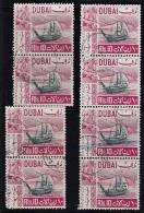 L0004 DUBAI 1967, Mi 285 Dhow Definitive, 8 @ Used Copies - Dubai