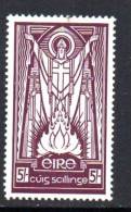 Ireland 1967 St. Patrick 5/- Definitive, Chalky Paper, MNH - Unused Stamps