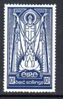 Ireland 1940 St. Patrick 10/- Definitive, ´E´ Watermark, Hinged Mint - Nuevos