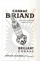 Buvard Cognac Briand Sans Aucun Prénon Brilland Cognac Boutillier, Delaurière & Co Successeurs - Drank & Bier