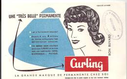 Buvard Coiffure Une "très Belle Permanente" Curling La Grande Marque De Permanente Chez Soi Offert Par Lerriche-Ferrand - Parfum & Kosmetik