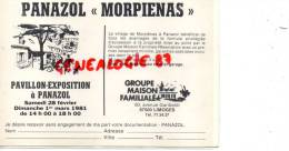 87 - PANAZOL - MORPIENAS- PAVILLON EXPOSITION -SAMEDI 28 FEVRIER 1981 - Panazol