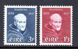 Ireland 1957 Father Luke Wadding Set Of 2, Lightly Hinged Mint - Neufs