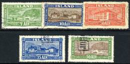 Iceland #144-48 Used Set From 1925 - Gebraucht