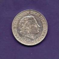 NEDERLAND 1956,  Circulated Coin, XF, 1 Gulden , 0.720 Silver, Juliana  Km184 C90.106 - Zilveren En Gouden Munten