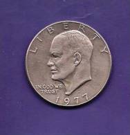U.S.A. 1977,  Circulated Coin, 1 Dollar , Copper Nickel, Eisenhouwer C90 133 - 1971-1978: Eisenhower